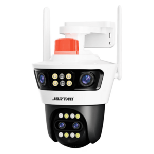 Camera de supraveghere WiFi Jortan 7AL dubla 12MP Full HD exterior sau interior senzor de miscare vedere de noapte imagine