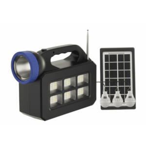 Kit lampa solara cu 3 becuri putere 20W Jortan T08 cu radio imagine