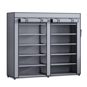 Dulap textil dublu pentru haine si incaltaminte 118×30×120 imagine