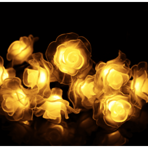 Instalatie solara gradina flori de trandafir cu 50 LEDALB CALD 1500-9 imagine