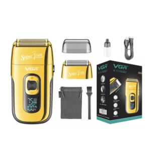 Aparat de ras electric profesional Shaver VGR V 332 lame duble 3 viteze reglabile cu afisaj digital imagine