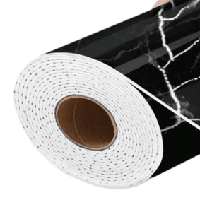 Rola Tapet 3D Autoadeziv model imitatie marmura 3D NEAGRA 40x300 cm grosime 2.5 cm imagine
