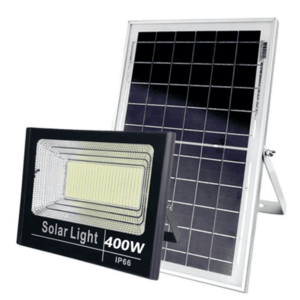 Proiector LED Jortan cu panou solar si telecomanda 400W NEGRU imagine