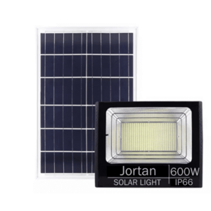 Proiector LED Jortan cu panou solar si telecomanda 600W NEGRU imagine