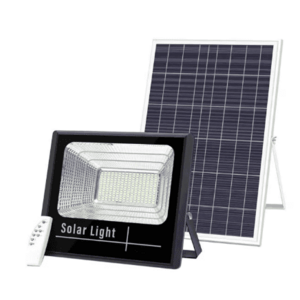 Proiector LED Jortan cu panou solar si telecomanda 1200W NEGRU imagine
