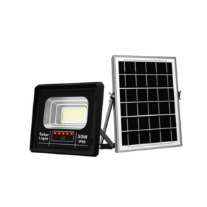 Proiector Solar Jortan 50W IP66 cu Indicator batarie si telecomanda 6500k imagine