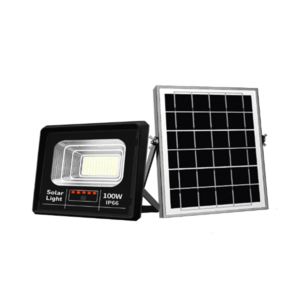 Proiector Solar Jortan 100W IP66 cu Indicator batarie si telecomanda 6500k imagine