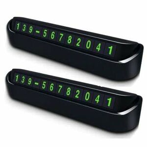 Set 2 Numar AUTO Parcare Temporara VERDE imagine