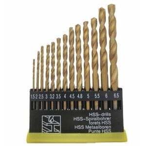 Set 13 Burghie 1.5 - 6.5 mm AURII HSS Metal imagine