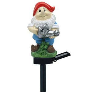 Decoratiune solara figurina pitic cu stropitoare pentru gradina imagine