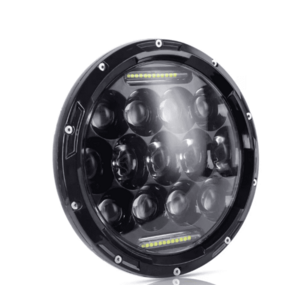 LED halogen Universal 7 inch 18 cm 12V/24V alb 4000lm pentru ATV jeep motocicleta camion tractor 13LED imagine