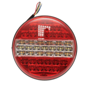 Lampa pozitie stop frana semnalizare si marsarier rotunda LED 12V/24V Remorca Camion Varianta completa imagine