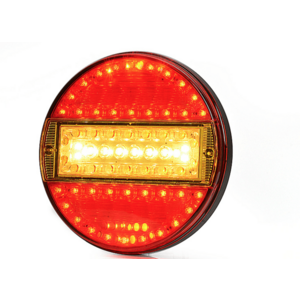 Lampa frana semnal pozitie rotunda LED 12V/24V universala Remorca Camion Varianta standard imagine