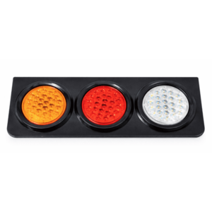 Lampa led pentru remorca camion utilaj 12v/24v dreptunghiulara 3 culori imagine