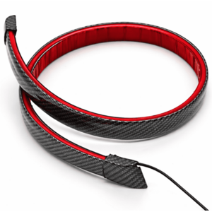 Banda LED spoiler auto 120cm cu frana pozitie si semnalizare fibra carbon 12V universal imagine