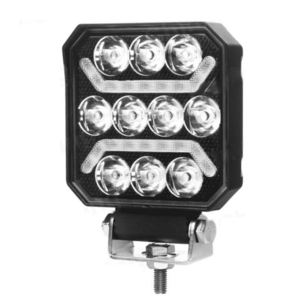 Proiector LED auto 12V/24V cu 10 LED lumina alba pentru camion utilaje tractor si off road imagine