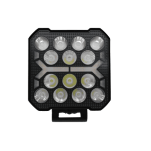 Proiector auto 14 LED Patrat 4inch alb si galben 12/24V IP67 imagine