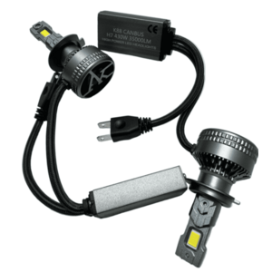 Set 2 Becuri LED Auto K88 H7 putere 430W de 35000LM CANBUS 6000K imagine