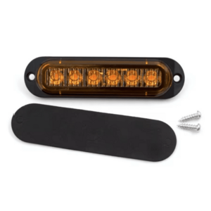 Set 2 Lampi laterale 6 LED Semnalizare Galbena 12 24V pozitie si stroboscop pentru camion remorca imagine