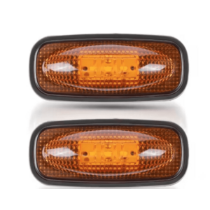 Set 2 Lampi Led de gabarit 12v 24v lumina portocalie ovale imagine