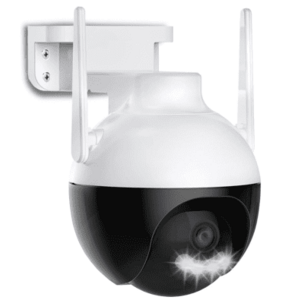 Camera inteligenta de Supraveghere cu Unghi Wide HD 4MP Rotunda Alba imagine