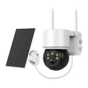 Camera de supraveghere cu panou solar 1080P 2MP viziune nocturna zoom 5X detectare miscare PIR imagine