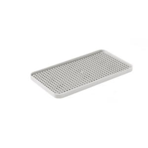 Suport pentru scurgere pahare/tacamuri 38 x 10.5 x 1.7 cm alb imagine