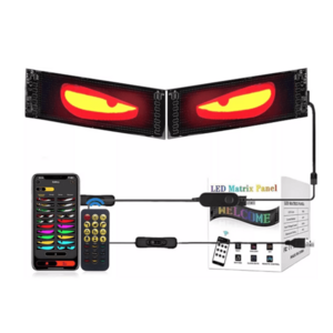 Panou LED RGB Auto 80x2 cm Flexibil Control Bluetooth prin Aplicatie + Telecomanda imagine