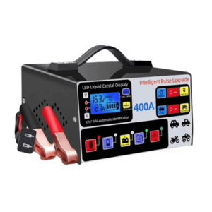 Redresor auto multifunctional afisaj LCD de 12V/24V 140v-250v negru 400A imagine