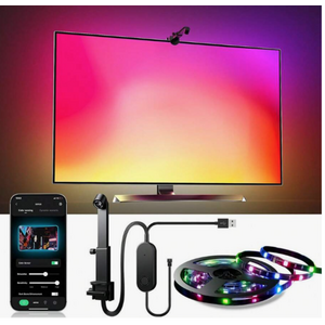 Kit Banda LED inteligenta pentru fundal TV de 5 metri LED RGB camera inclusa multicolor imagine