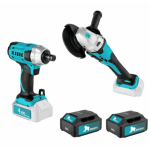 Set trusa polizor unghiular + masina de insurubat impact Ohzaru 2 acumulatori imagine