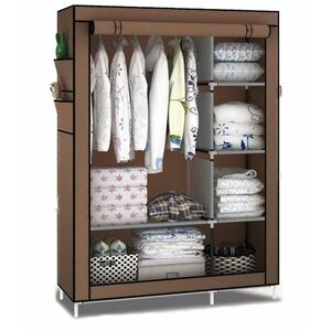 Dulap CREAM Haine 2 compartimente Textil imagine