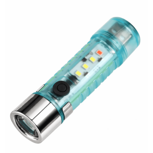 Mini Lanterna LED multifunctionala CB 023 cu design transparent si incarcare USB imagine