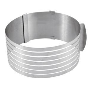 Formă de tort rotundă din Inox reglabilă (24-30cm) imagine