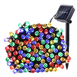 Instalatie solara decorativa lungime 30 metri cu 300 LED MULTICOLOR imagine