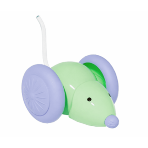 Jucarie automata soricel pentru pisici evita obstacolele miscari aleatorii Coada LED RGB imagine