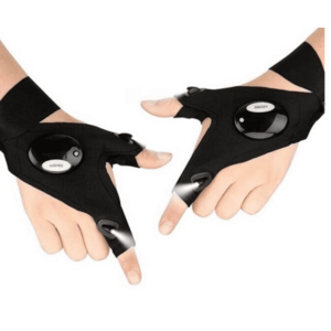 Manusi cu lumina led pe degete marime universala imagine