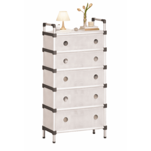 Comoda cu 5 sertare cadru metalic design modern organizator depozitare HY 7606 imagine