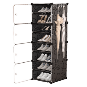 Dulap modular pentru pantofi 4 module cu usi transparente imagine