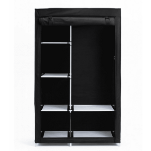 UB Dulap NEGRU Haine 2 compartimente Textil imagine