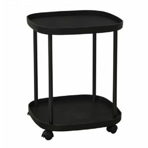 UB Masa laterala TAXXII cu 2 plaforme si roti Negru imagine