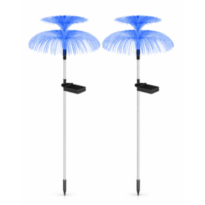 Set 2 Lampi solare MEDUZA lumina RGB rezistente IP65 fixare in sol 600mAh Multicolor imagine