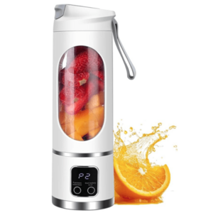 Blender portabil 450ml USB 12 lame inox 50W cu 18000 rpm afisaj LED imagine