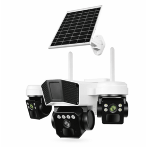 Camera de supraveghere exterior 4G tip 3 in 1 cu panou solar 3 lentile imagine