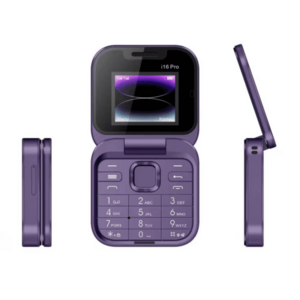 Mini telefon mobil pliabil cu clapa radio FM lista neagra vocala apelare rapida cu vibratii 2 cartele SIM ecran mic imagine