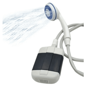 Dus portabil de camping cu robinet incorporat USB pentru interior/exterior imagine