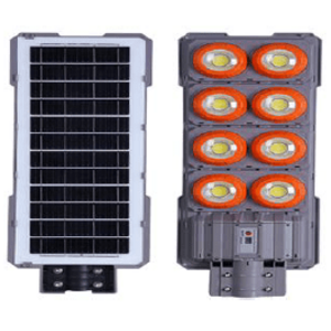 Lampa solara stradala putere 600W senzor miscare 8 casete portocalie imagine