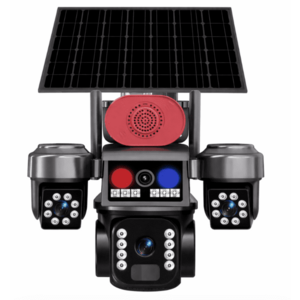 Camera Supraveghere 4G cu 3 camere rotative 8K UHD si Panou Solar imagine