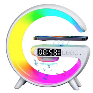 Boxa Mica bluetooth G63 cu Statie incarcare wireless si lampa RGB imagine