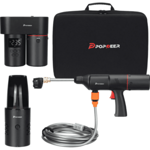 Pompa de aer wireless multifunctionala 4 in 1 pistol de spalat masina aspirator incarcator wireless imagine